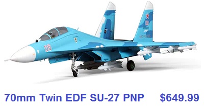 fms 70mm twin EDF SU-27 V2 PNP